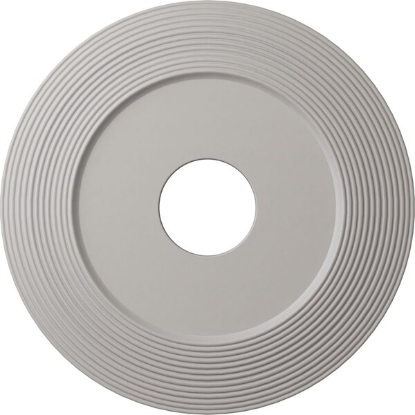 Ekena Millwork Adonis Ceiling Medallion (Fits Canopies up to 10 1/4"), 16 1/8"OD x 3 5/8"ID x 1"P, Ultra Pure White CM16ADUWF - main